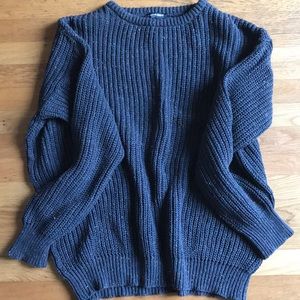 American apparel cotton fisherman sweater grey